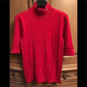 Ralph Lauren red short sleeve turtleneck w/tags M